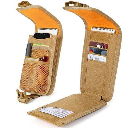 SOWHUP Tactical Molle Pouch Cell Phone Pouch Holster Small Utility EDC Pouch Gadget Organizer Bag - color: Tan3
