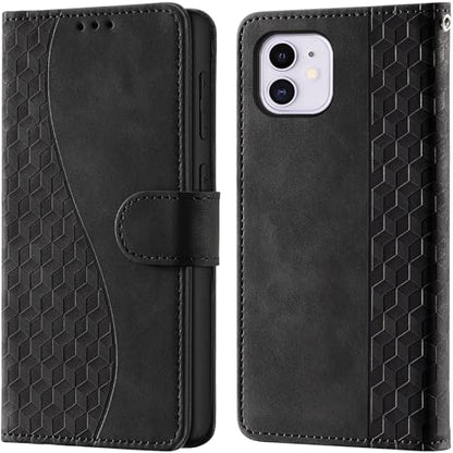 Flip Wallet Case for iPhone 11 PU Leather Black | RFID Blocking, 3 Card Slots & 1 Cash Pocket, Magnetic Closure, Kickstand Function, Leather Flip Case for iPhone 11 - color: Black