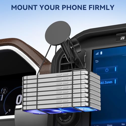 Surfcabin CNC Magnetic Vent Phone Holder for 2021-2026 Ford F150