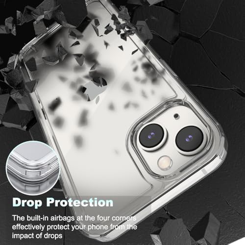 for iPhone 14/13 Clear Bumper Frame No-Back Case, Thin Ultra-Light Anti-Yellowing Transparent Protection Heat Dissipation Bezel Phone Cover Case 6.1" - color: Clear, size: iPhone 14/13