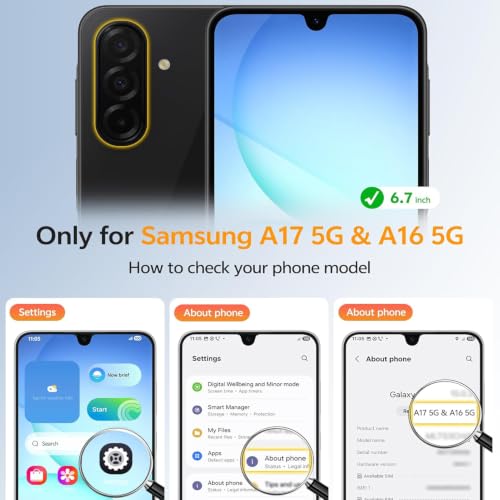 Battery Case for Galaxy A16/A17,Upgraded 10000mAh High Capacity Rechargeable Portable Protective Extended Charger Case Wireless Charging Compatible with A16/A17(6.7 inch) Charging Case & Carplay Black - size: Galaxy A16/A17