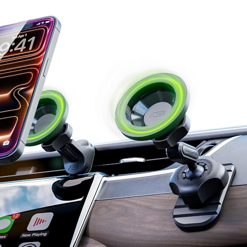 Bracketron MagAlign Pro MagSafe Car Phone Holder Mount, Vent & Dash, 360°