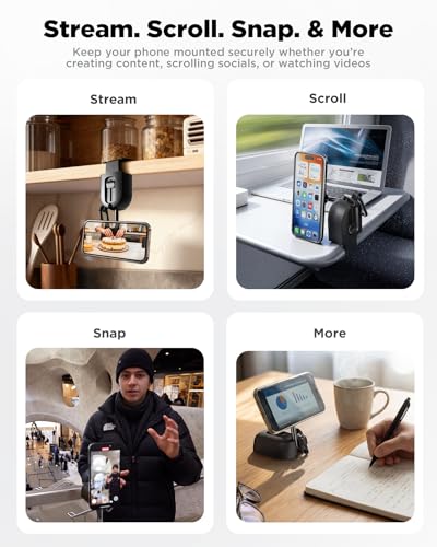 iOttie Treker Magnetic Travel Mount for Desk Shelf Traytable iPhone 18 Pro