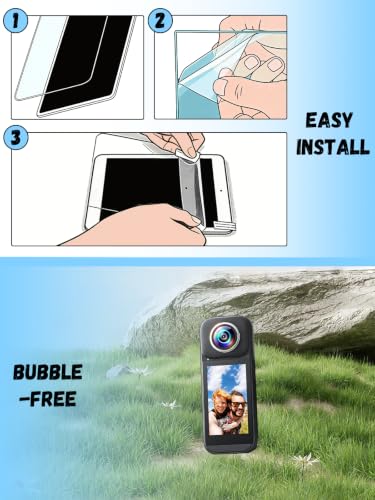 [2 Pack] for PanoX V3 Action Camera Hydrogel Film Screen Protector. Self-Healing Anti-Scratch Bubble Free Easy Installation.
