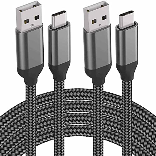 USB C Cable 15FT 2Pack,Extra Long USB-A to USB-C Cable Braided Grey - color: Grey, size: 15FT
