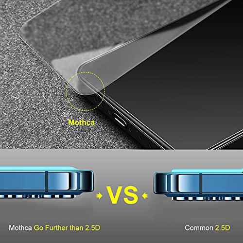Mothca 2 Pack Matte Glass Screen Protector for iPhone 13 [6.1 inch] with 2 Pack Camera Lens Protector, Anti-Glare & Anti-Fingerprint Tempered Glass Film, Case Friendly Bubble Free Smooth as Silk - size: iPhone 13-6.1 Inch