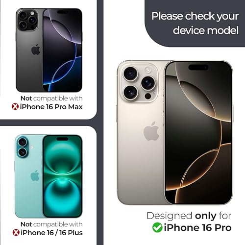 ArmorSuit 2 Pack Screen Protector for iPhone 16 Pro MilitaryShield HD Clear Max Coverage Film - Made in USA - size: iPhone 16 Pro 6.3" Max Coverage