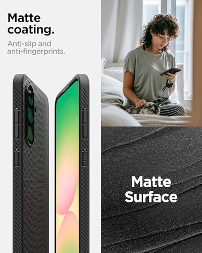 Spigen Liquid Air Designed for Galaxy A56 5G Case (2025) [Military-Grade Protection] - Matte Black - size: Galaxy A56 5G