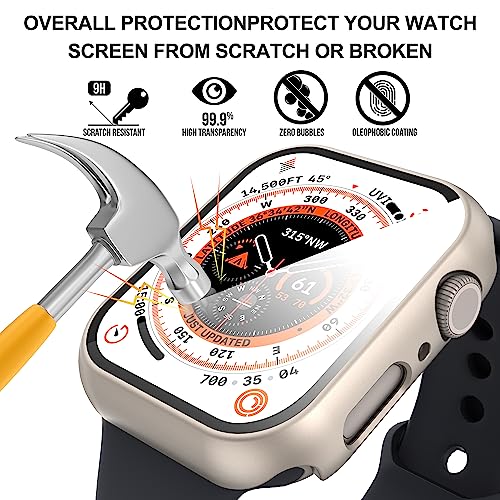 Diruite for Apple Watch Series 9/8/7/6/5/4 SE 41mm Case -Titanium*2 - color: Titanium, size: 41 mm - Series 9/8/7/6/5/4/SE/SE 2