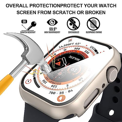 Diruite for Apple Watch Series 9/8/7/6/5/4 SE 41mm Case -Titanium*2 - color: Titanium, size: 41 mm - Series 9/8/7/6/5/4/SE/SE 2