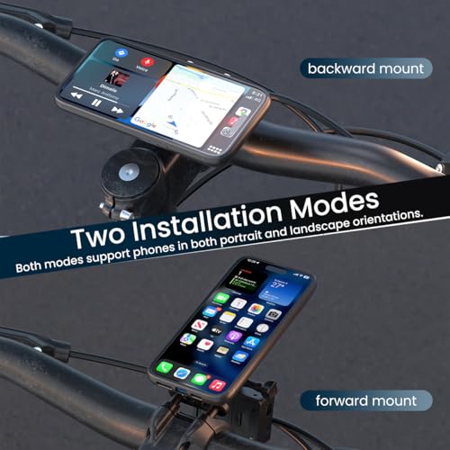 Out-Front Bike Phone Mount, Bike Stem Phone Holder for Cycling Light/Camera - style: Quad-Clip Combo Mount