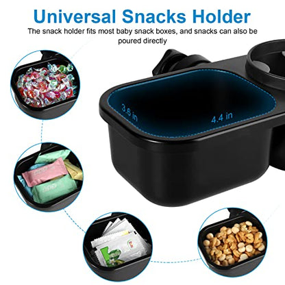 Accmor Stroller Cup Holder, Drinks Holder Bike Walker Wheelchair - color: Tray-Black