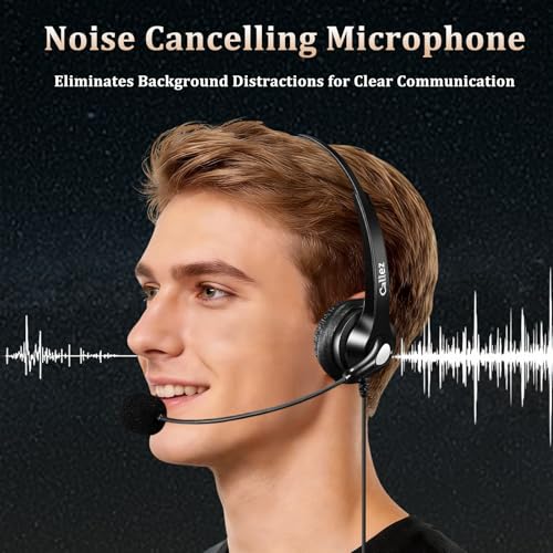 Callez RJ9 Polycom Phone Headset for Polycom VVX411 VVX311 VVX500 VVX601