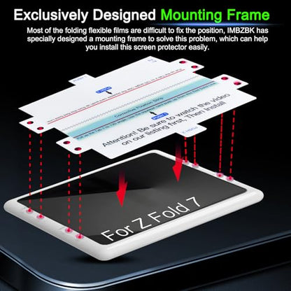 IMBZBK Privacy Screen Protector for Samsung Galaxy Z Fold 8 Ultra/Z Fold 7 - color: Z Fold 8 Ultra/ Fold 7-Black
