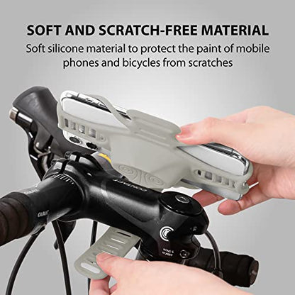 Bone Bike Tie Pro 3, Universal Bike Phone Stem Mount for 5.8"-7.2" Phones - color: Bike Tie Pro 3 - Gray