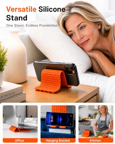 Airplane Phone Holder, Flexible Silicone Cell Phone Stand