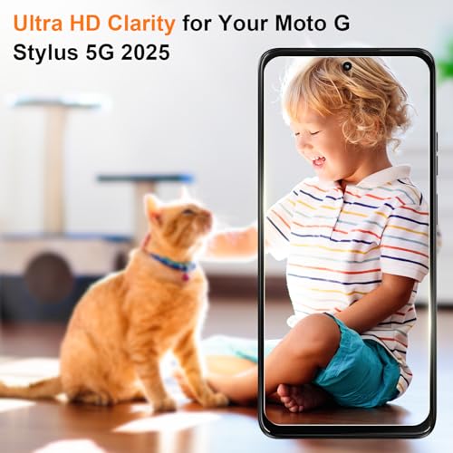 Asstar 2-Pack Moto G Stylus 5G 2025 Privacy Screen Protector - color: Black-Moto G Stylus 5G 2025