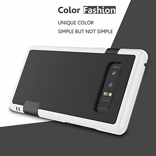 Jeylly Galaxy Note 8 Case, Note 8 Cover, [3 Color] Slim Hybrid Impact Rugged Soft TPU & Hard PC Bumper Shockproof Protective Anti-Slip Case Cover Shell for Samsung Galaxy Note 8 SM-N950 - Black | [3 Color] Slim Hybrid Impact Rugged Soft TPU & Hard PC Bump