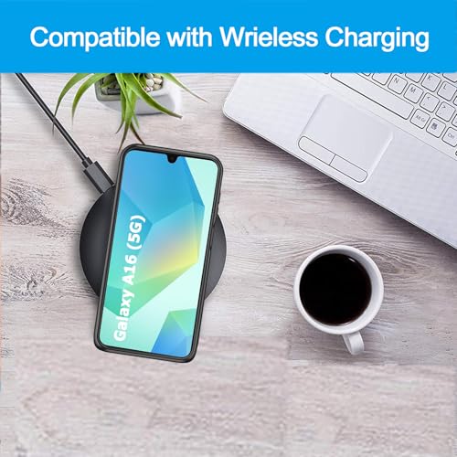 Battery Case for Galaxy A16/A17, Upgraded 10000mAh Battery Pack Rechargeable Charger Case with Wireless Charging Compatible for Galaxy A16 A17(6.7 inch) External Battery Charging Cover (Black) - size: Galaxy A16