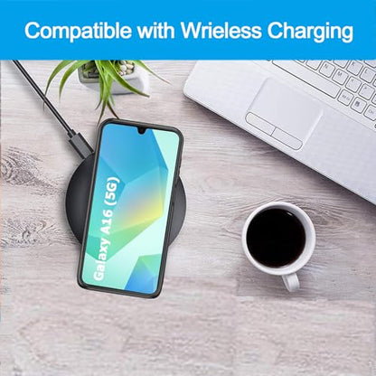 Battery Case for Galaxy A16/A17, Upgraded 10000mAh Battery Pack Rechargeable Charger Case with Wireless Charging Compatible for Galaxy A16 A17(6.7 inch) External Battery Charging Cover (Black) - size: Galaxy A16