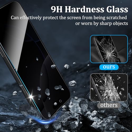 3 Pack Privacy Screen Protector for iPhone 16 Pro Max