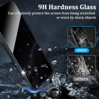3 Pack Privacy Screen Protector for iPhone 16 Pro Max