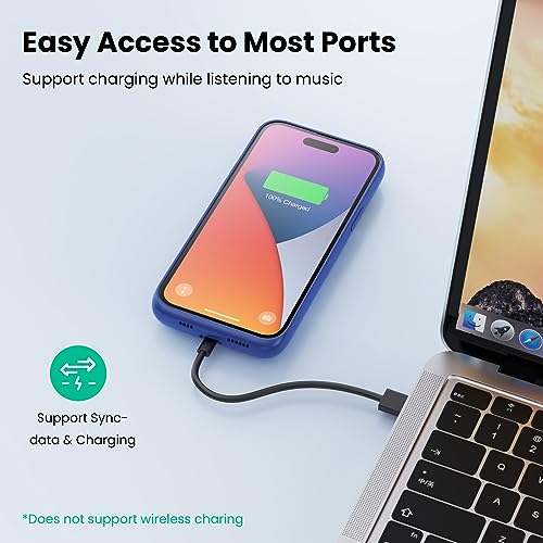 Battery Case for iPhone 14 Pro Max,14 Plus and 13 pro Max, Real 8600mAh Rechargeable Smart Extended Charging Case, Ultra-Slim Portable Protective Battery Pack (6.7 inch) Blue - color: Blue