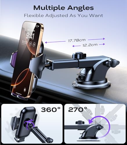 VICSEED Upgraded [Racing-Grade Steady] Phone Holders for Your Car, Purple - color: Purple