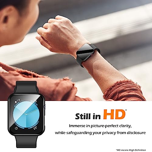 Misxi Privacy Case for 40mm Apple Watch SE3/SE2/SE/Series 6/5/4 - color: Black, size: 40mm