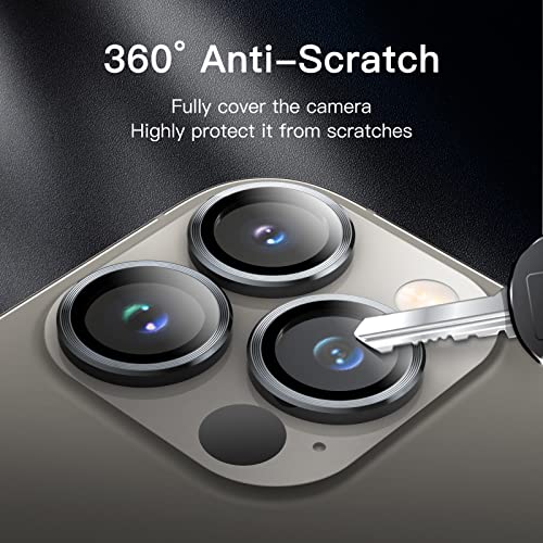 JETech Camera Lens Protector for iPhone 13 Pro Max/13 Pro, Graphite, 1 Set - color: Graphite