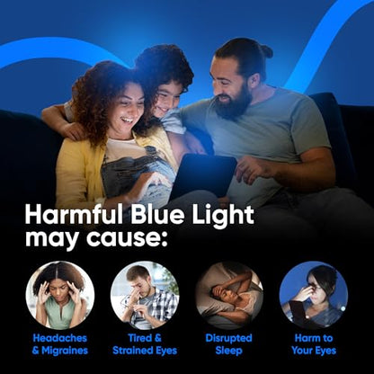 Ocushield Anti Blue Light Tempered Glass Screen Protector of iPhone 13 mini (5.4") – Blocks Blue Light, Prevents Eye Strain & Helps You Sleep Better, 9H Hardness & Case Friendly - size: iPhone 13 Mini