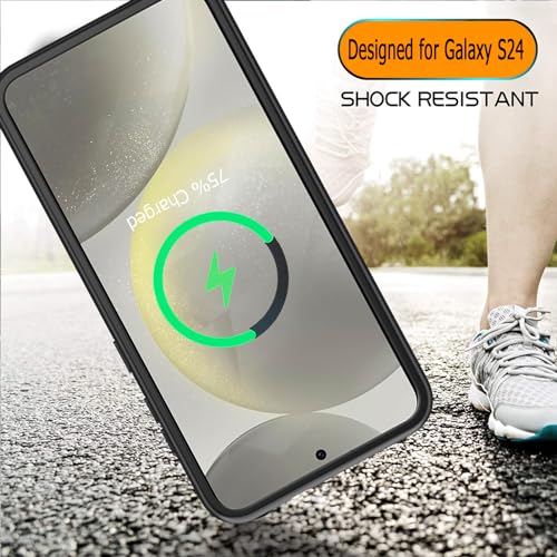 Battery Case for Galaxy S24,[10000mAh] Large Capacity Slim Portable Protective Fast Charging Case Battery Case Compatible with Galaxy S24(6.2inch) Wireless Charging Case with Carplay-Black - size: Galaxy S24