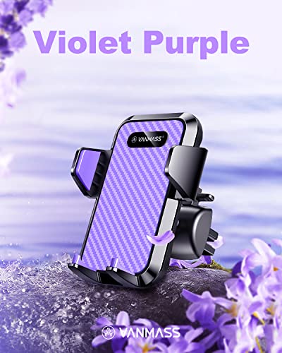 VANMASS【85+LBS Strongest Suction & Military-Grade Ultimate Car Phone Mount - color: Purple