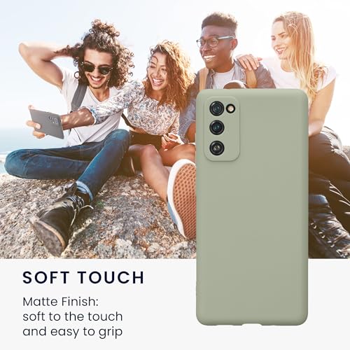 kwmobile Case Compatible with Samsung Galaxy S20 FE Case - Protective Slim TPU Phone Cover - Soft Matte Finish - Gray Green - color: gray green, size: Galaxy S20 FE
