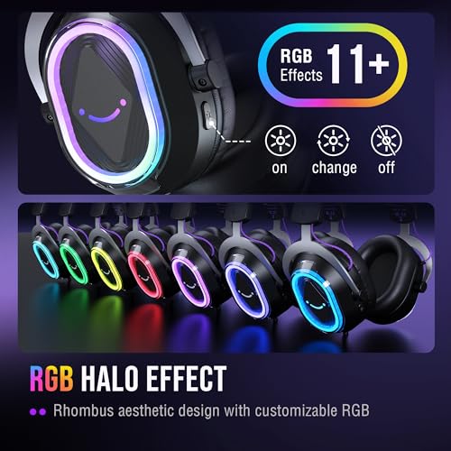 FIFINE H13BP Wired USB Gaming Headset for PC, PS4/5, Mac, Game/Chat Balance - color: Black and Purple