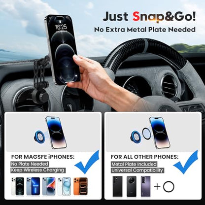 Sunsdrew Car Phone Mount for Toyota Tacoma 2016-2023 3rd - size: For 16-23 Tacoma