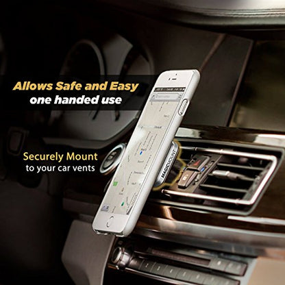 Scosche MPV2PK-UB MagicMount Pro Magnetic Car Phone Holder - Strong Magnet Mount for iPhone and Android - Secure Magnetic Mount for Car Air Vent - Universal 360° Adjustable Mobile Cell Holder - 2-Pack - size: 2 Pack, style: Vent