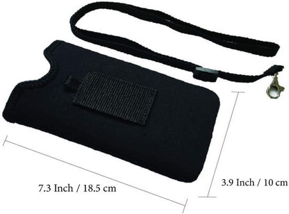 Tainada Neck Cell Phone Pouch Case Carrier w/Belt Loop (Turquoise Floral) - color: Turquoise Floral