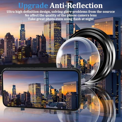 (3+2 Pack) 360° Privacy Screen Protector for iPhone 17e 【4 Way Anti Spy】 + Camera Lens Protector,9H Shatterproof, Anti-Peep,Bubble-Free, Case Friendly Easy Installation Frame Included - size: iPhone 17e