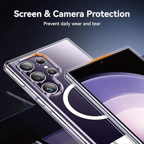 3+2+1 Pack Privacy Screen Protector Compatible for Samsung Galaxy S25 Ultra, Tempered Glass with Camera Lens Protector & Phone Case, Easy Install Frame, 9H Hardness, Bubble-Free, Anti-Spy 28° Viewing Angle, Full Coverage, Case Friendly - size: Galaxy S25