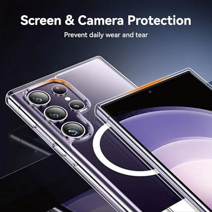 3+2+1 Pack Privacy Screen Protector Compatible for Samsung Galaxy S25 Ultra, Tempered Glass with Camera Lens Protector & Phone Case, Easy Install Frame, 9H Hardness, Bubble-Free, Anti-Spy 28° Viewing Angle, Full Coverage, Case Friendly - size: Galaxy S25