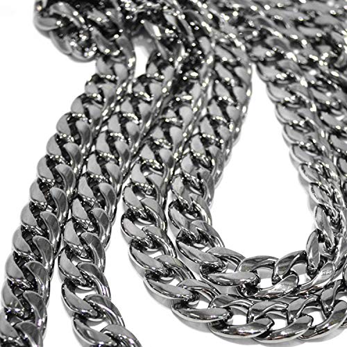 47" Crossbody Chain Strap for Purse Handbag Shoulder Bag Replacement - color: Gun-Black