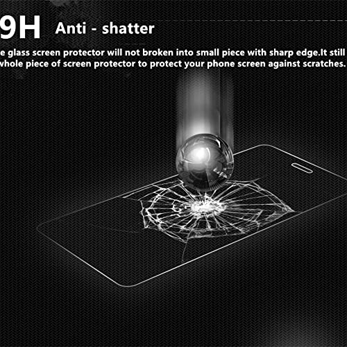 2 Pack Screen Protector for BLU J9L | (6 Inch) High Definition Tempered Glass 9H Hardness Anti-Scratch Bubble-Free and Case Friendly