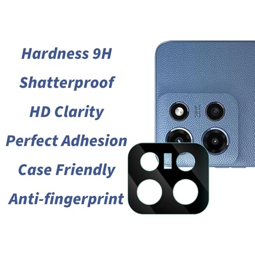 3+2Pack for Motorola Moto G 2025 Screen Protector,[6.7 inch Display] 3Pack Screen Protector and 2 Set Camera Lens Protector,2.5D Curved Edges, Case Friendly Tempered Glass Film,[9H Hardness]