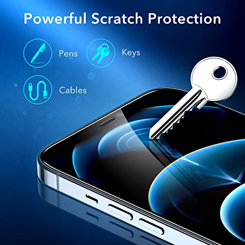 ESR 3 Pack for iPhone 12 Pro Max Screen Protector, Align Frame