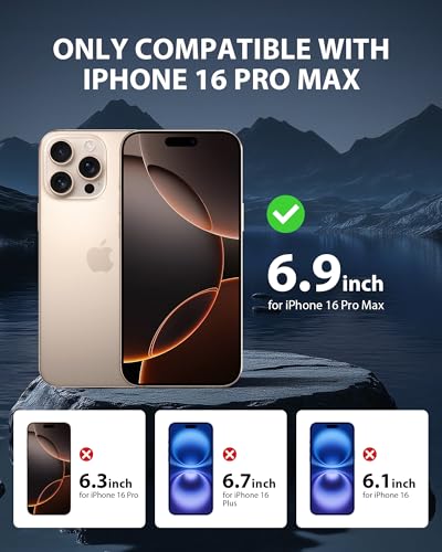 GIGIKISS 2 Pack for iPhone 16 Pro Max Matte Screen Protector - size: for iPhone 16ProMax 6.9 inch - Matte