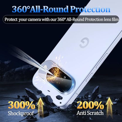 3 Pack Tempered Glass Camera Lens Protector for Google Pixel 10 - size: Google Pixel 10