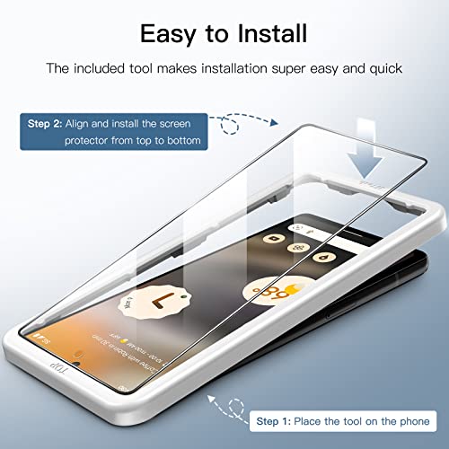 JETech Screen Protector for Google Pixel 6a, 2+2 Pack - size: Pixel 6a
