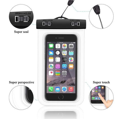 Waterproof Case Underwater Bag Compatible with Lively Jitterbug Smart4, Floating Cover Touch Screen IPX8 Pouch