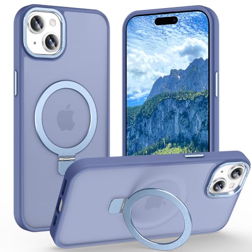 Magnetic for iPhone 15 Plus Case with Ring Stand, Sierra Blue - color: Sierra Blue, size: Iphone 15 Plus 6.7 inches
